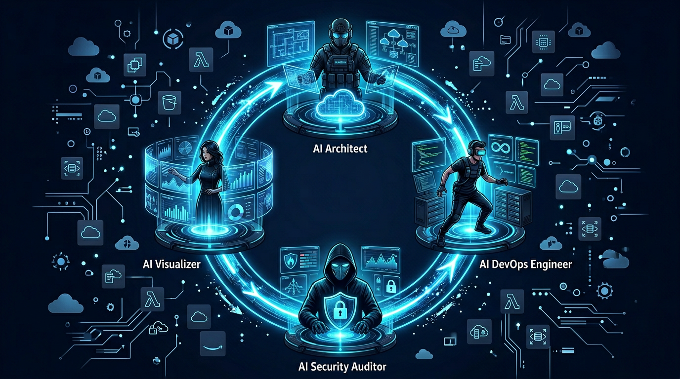 InfraSquad - four AI agents collaborating on cloud infrastructure design and security auditing