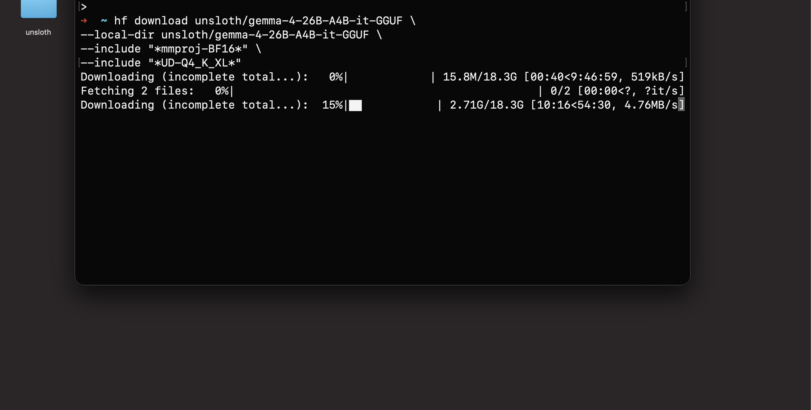 An 18.3GB download failing mid-transfer via the default hf download CLI. Hours of progress, gone.
